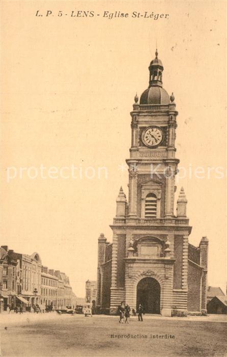 Lens Pas-de-Calais Eglise Saint Léger
