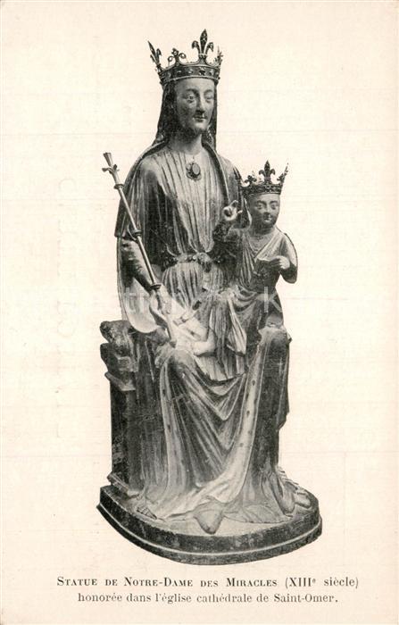 Saint-Omer Pas-de-Calais Statue de Notre Dame des Miracles XIIIe