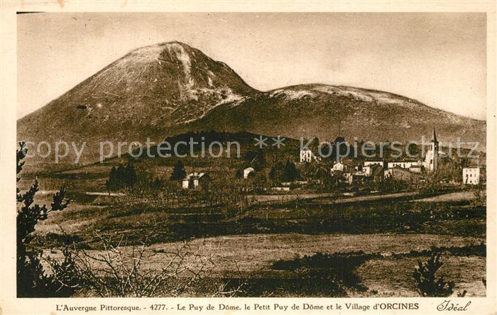 Orcines Panorama vue sur le Puy de Dôme