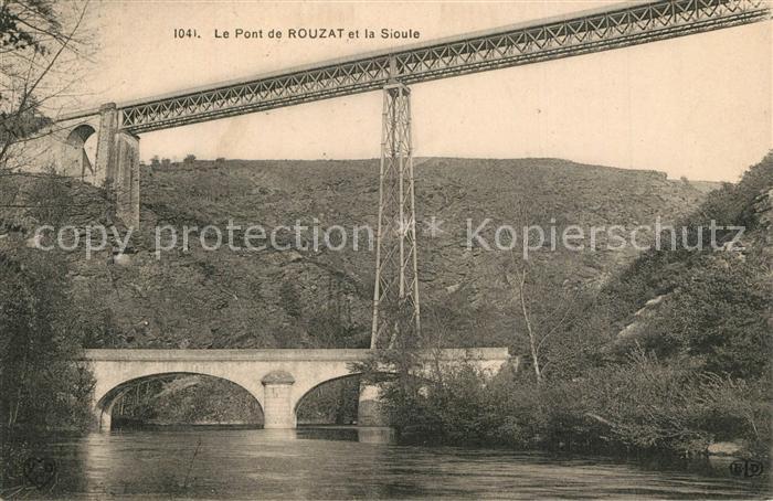 Rouzat Pont sur la Sioule Viaduc ligne de chemin de fer