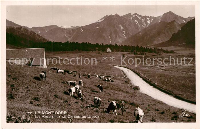 Le Mont-Dore Puy de Dome Panorama Route et la Chaîne du Sancy