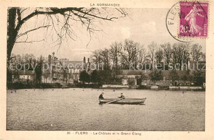 Flers Orne Chateau et le grand étang