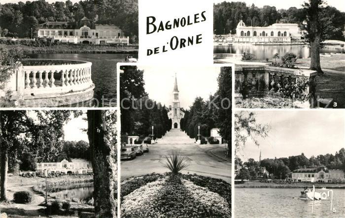 Bagnoles-de-l Orne Eglise Casino des Thermes Lac