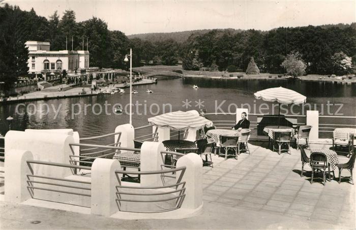 Bagnoles-de-l Orne Le Lac vu du Casino des Thermes