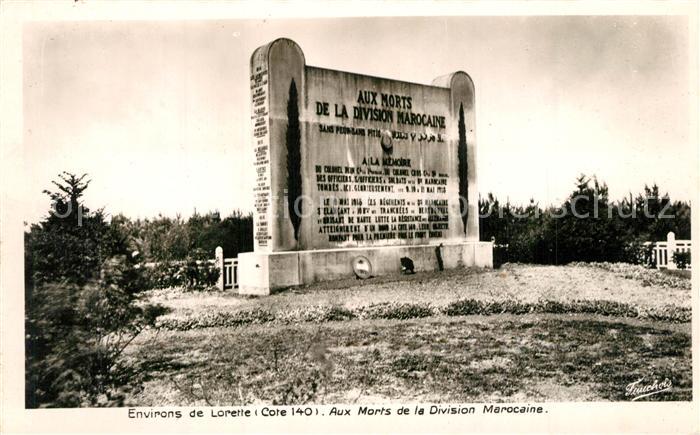 Ablain-Saint-Nazaire Monument aux Morts de la Division Marocaine Kriegerdenkmal