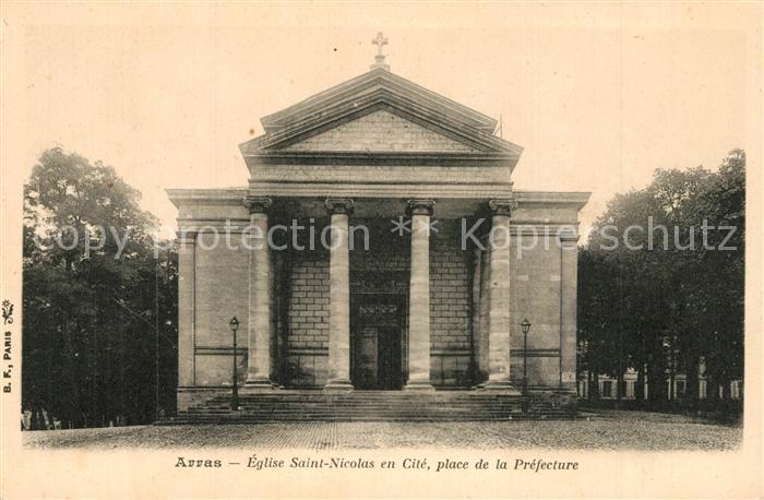 Arras Pas-de-Calais Eglise Saint Nicolas en Cité Place de la Prefecture