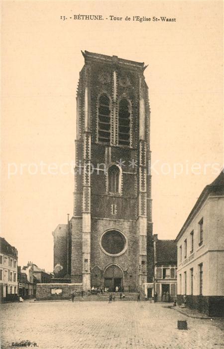 Bethune Tour de l'Eglise Saint Waast