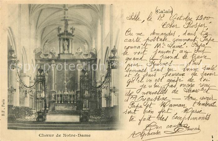 Calais Choeur de l'Eglise de Notre Dame