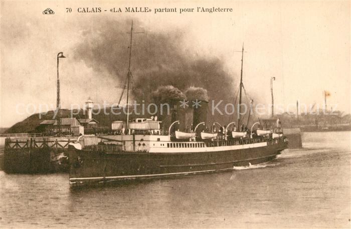 Calais La Malle partant pour l'Angleterre