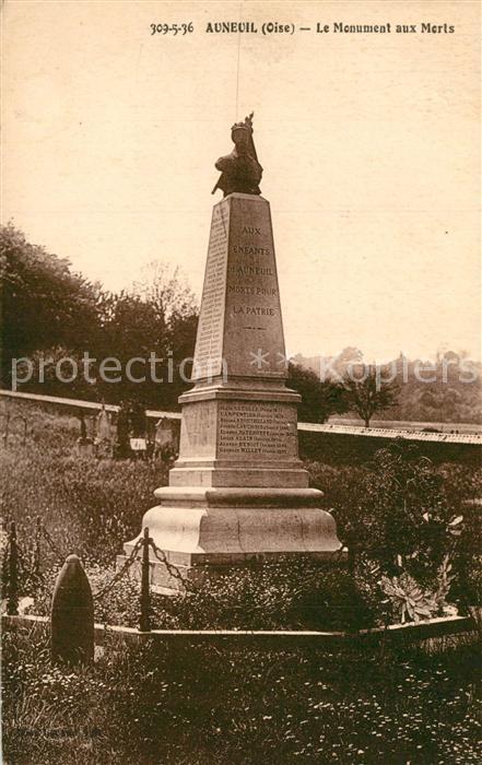 Auneuil Monument aux Morts Kriegerdenkmal