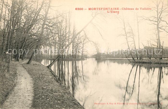 Mortefontaine Oise Chateau de Vallière Etang