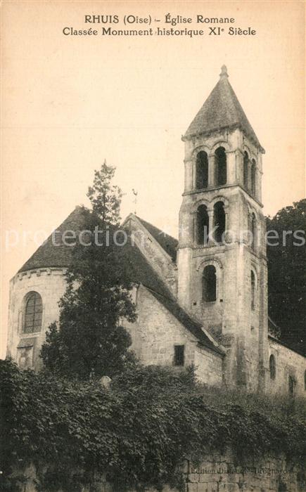 Rhuis Eglise Romane Clasée Monument historique XIe siècle