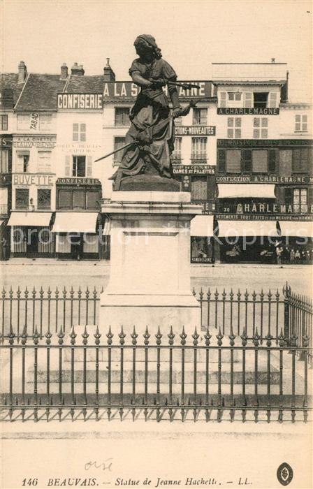 Beauvais 60 Statue de Jeanne Hachette Monument
