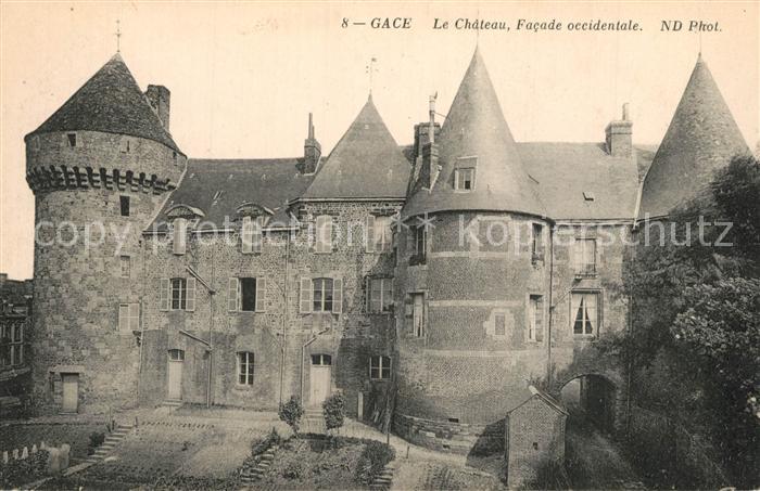 Gace Chateau facade occidentale