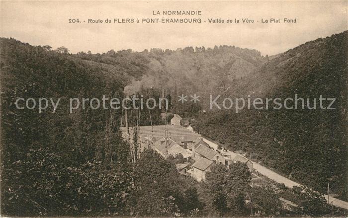 Flers Orne Route a Pont Erambourg Vallee de la Vèr
