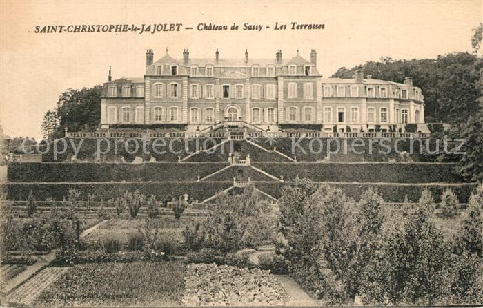 Saint-Christophe-le-Jajolet Chateau de Sassy les terrasses