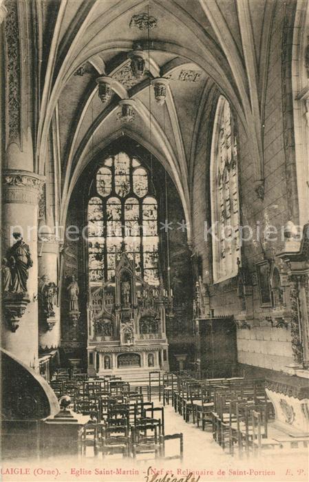 L Aigle Eglise Saint Martin Nef et Reliquaire d