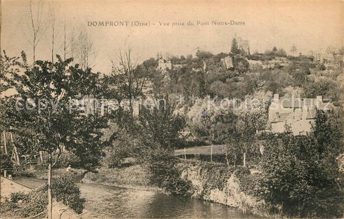 Domfront Orne Vue prise du Pont Notre Dame