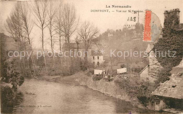 Domfront Orne Vue sur la Varenne