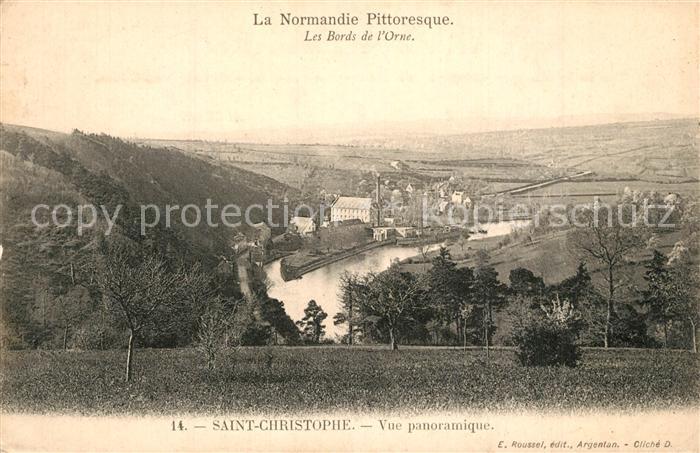 Saint-Christophe-sur-Conde 27 Eure Vue panoramique les bords de l'Orne