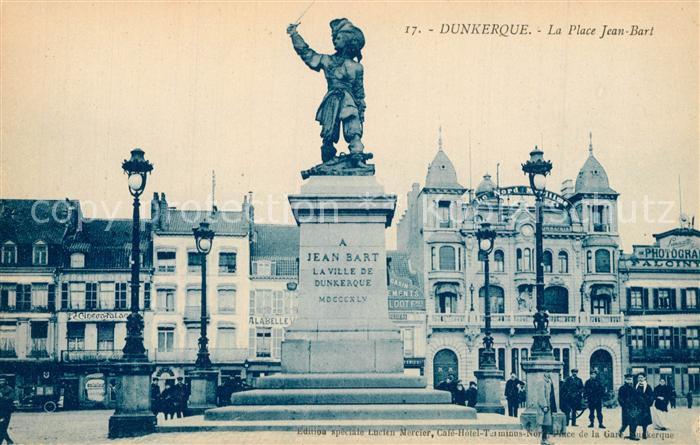 Duenkirchen Dunkerque Place Jean Bart Monument