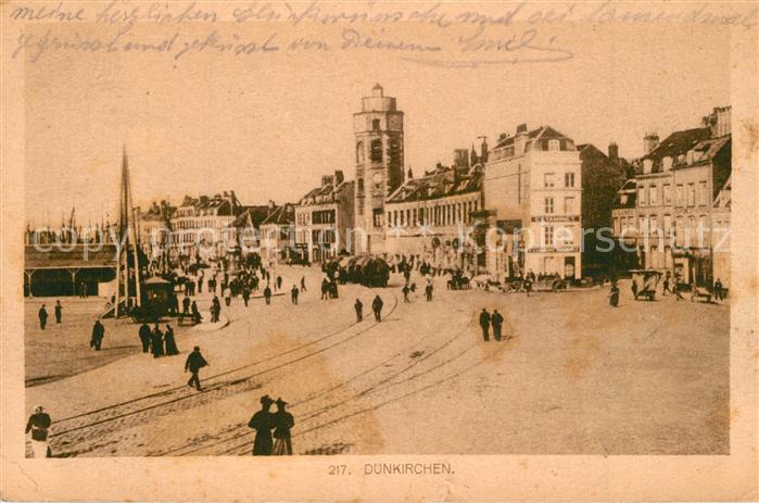 Duenkirchen Dunkerque Strassenpartie am Hafen