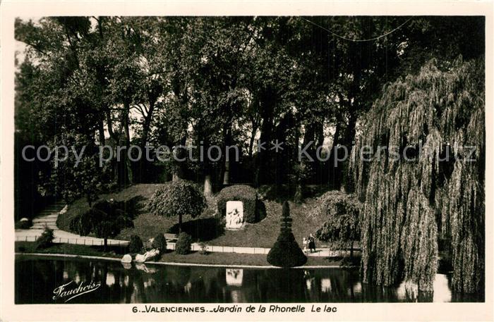 Valenciennes Jardin de la Rhonelle le lac