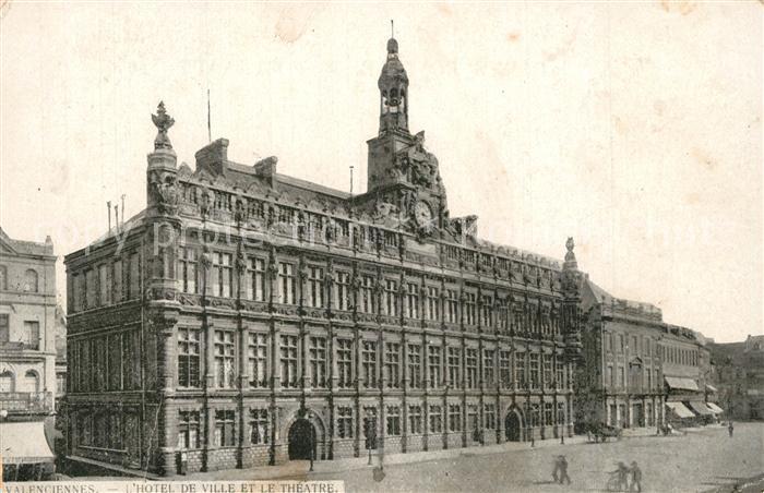 Valenciennes Hôtel de Ville et le Théâtre Rathaus Th