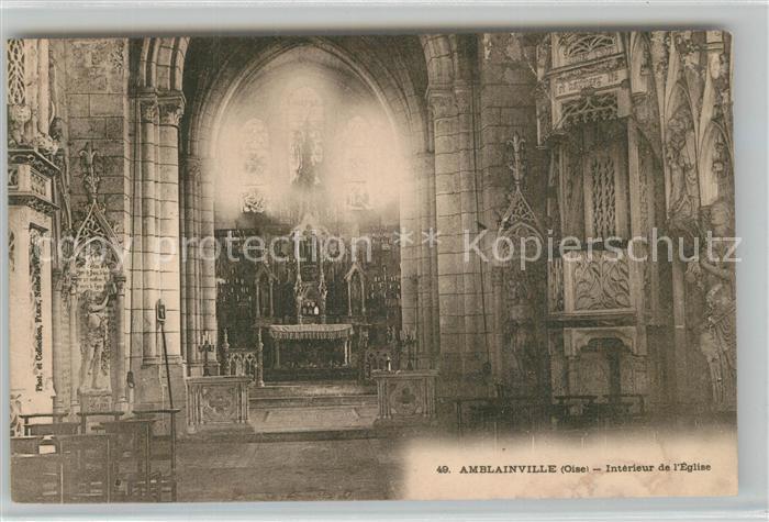Amblainville Intérieur de l'Eglise