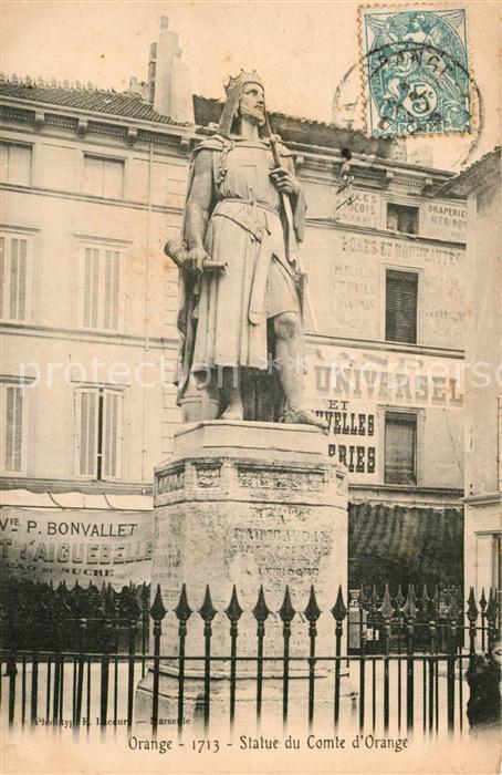 Orange Vaucluse Statue du Comte d`Orange