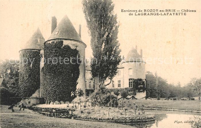 Rozoy en Brie Chateau de Lagrange Lafayette
