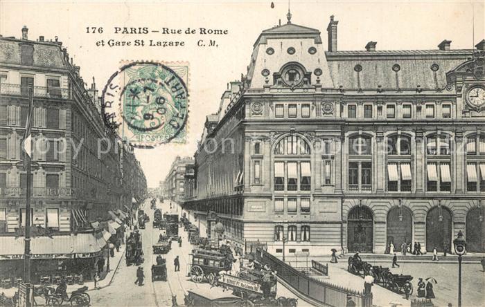 Paris Rue de Rome et Gare St. Lazare