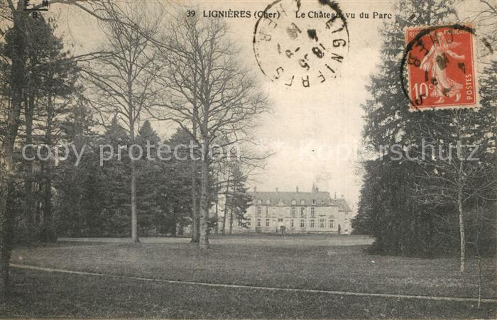 Lignieres Cher Chateau vu du Parc
