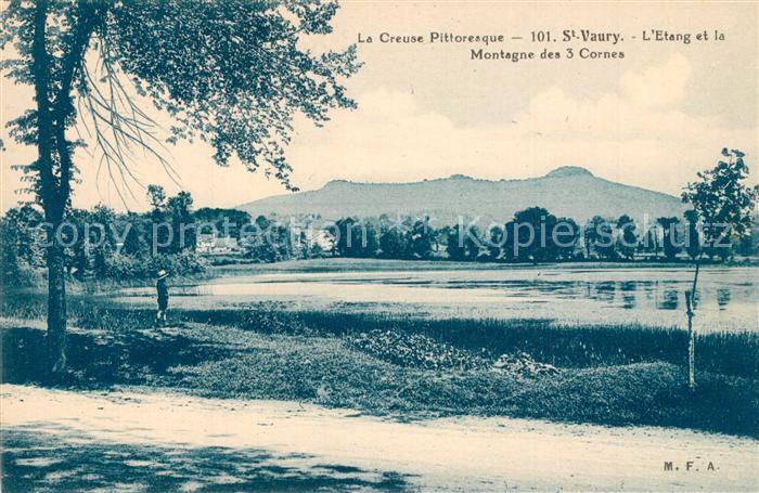Saint-Vaury Etang et la Montagne des 3 Cornes