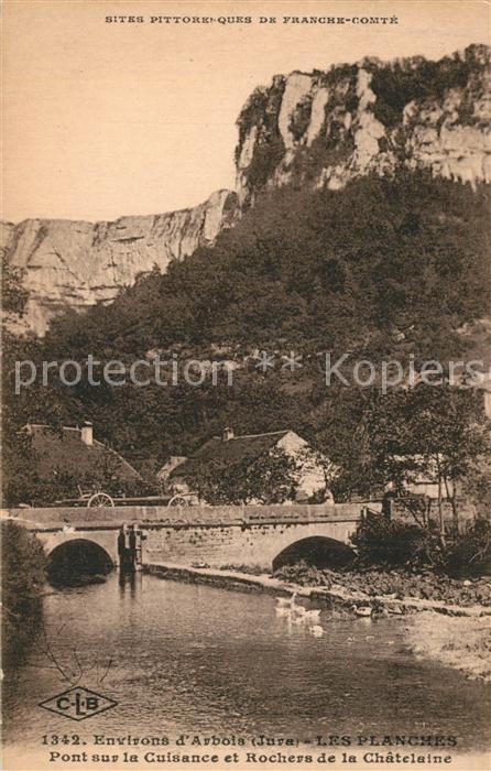 Arbois Les Planches Pont sur la Cuisance et Ro
