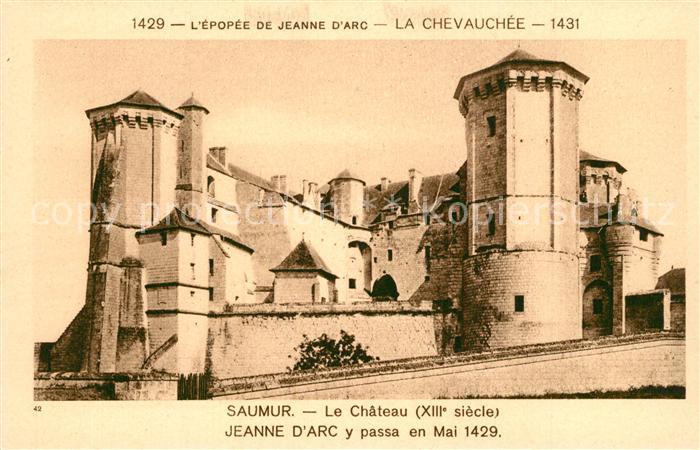 Saumur Chateau Jeanne d`Arc y passa en Mai 142