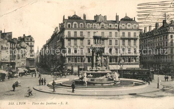 Lyon France Place des Jacobins