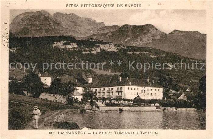 Annecy Haute-Savoie Lac Baie de Talloires et la Tournette