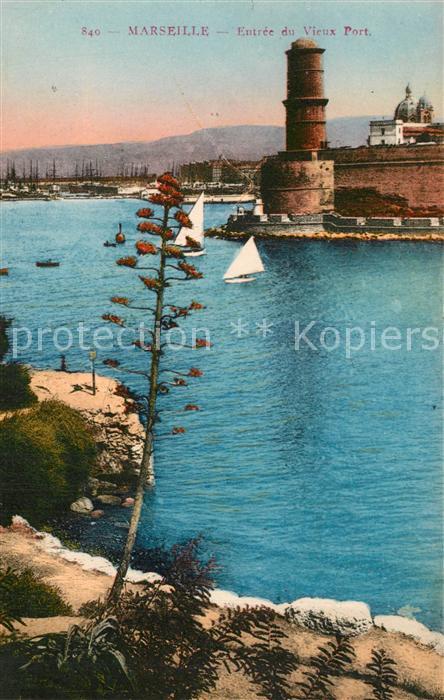 Marseille Bouches-du-Rhone Entr?e du Vieux Port