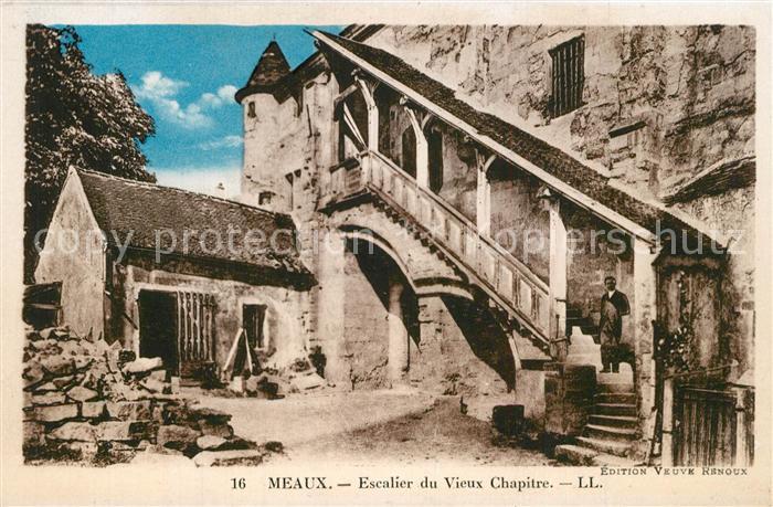 Meaux Seine et Marne Escalier du Vieuy Chapitre