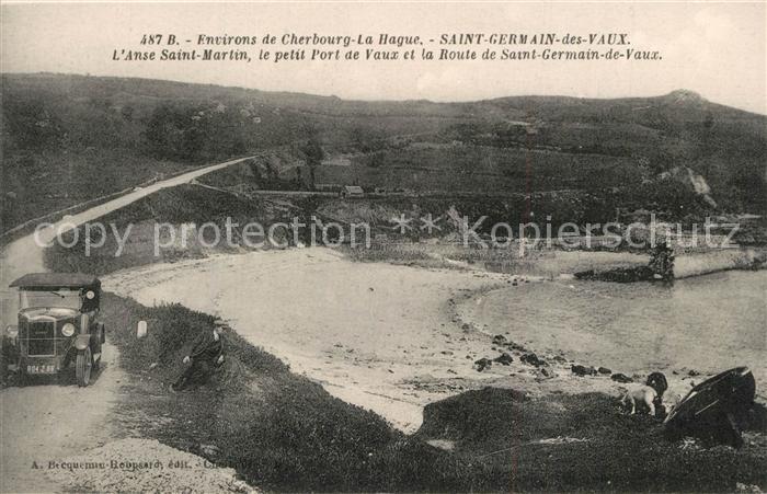 Saint-Germain-des-Vaux Petite Port de Vaux et la Route