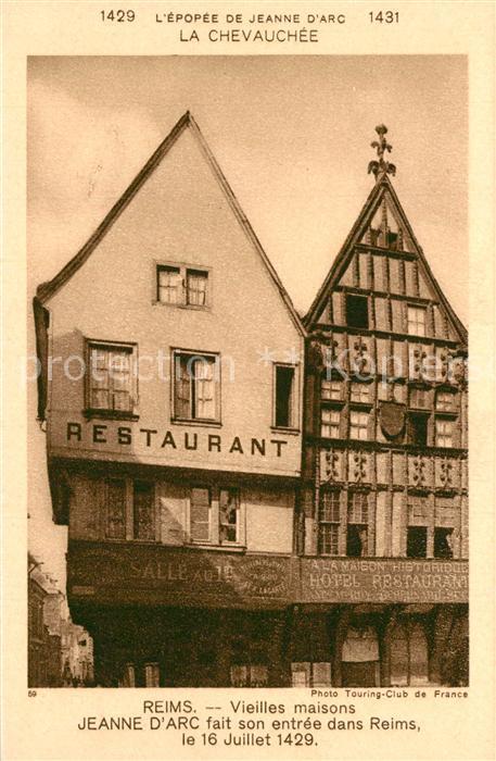 Reims Champagne Ardenne Veilles Maisons Jeanne d`Arc fait son entr?e dans Reims