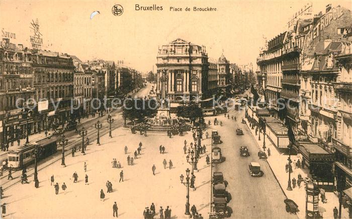Bruxelles Br?ssel Place de Brouckere Strassenbahn