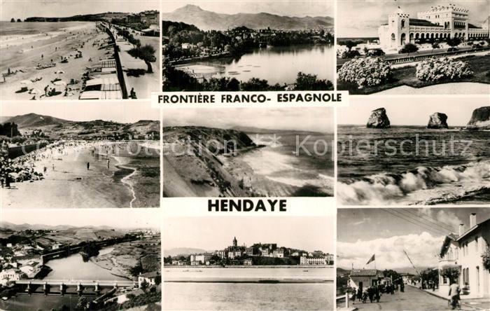 Hendaye Pyrenees Atlantiques Frontiere Franco Espagnole
