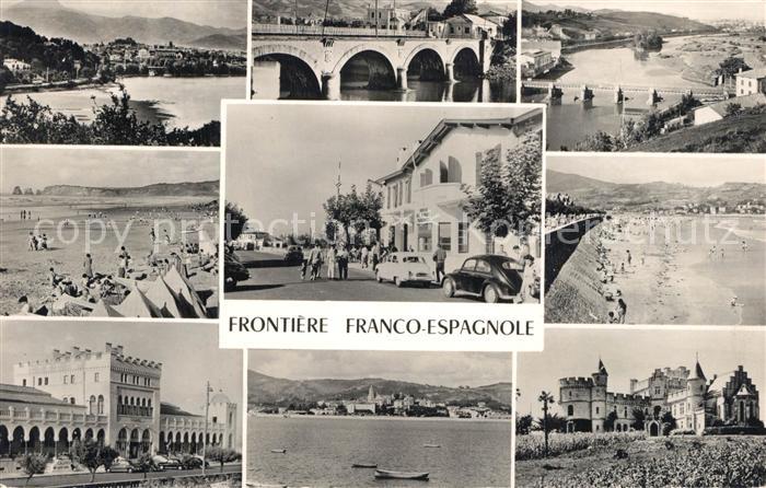 Hendaye Pyrenees Atlantiques Frontiere Franco-Espangnole Plage