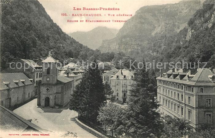 Eaux-Chaudes Les Eglise et Etablissement Thermal