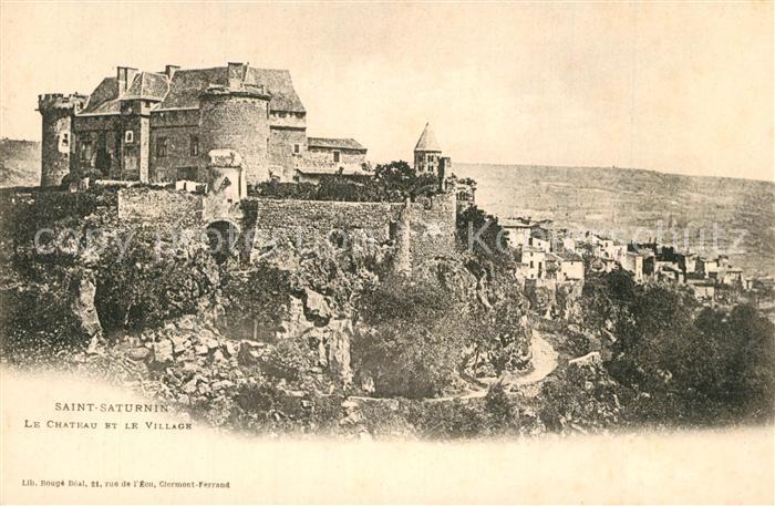 Saint-Saturnin Puy-de-Dome Chateau et Village