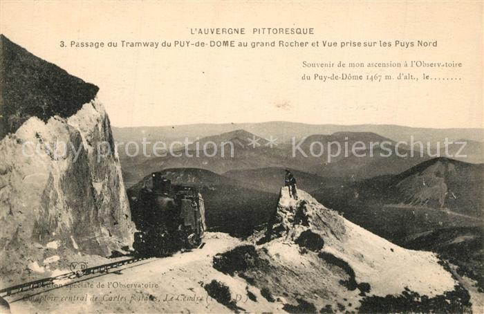 Le Puy de Dome Passage Tramway et Grand Rocher