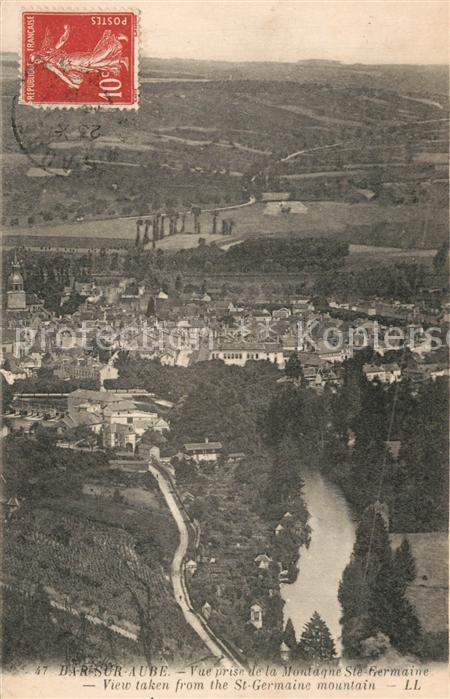 Bar-sur-Aube Vue prise de la Mondagne Ste Germaine