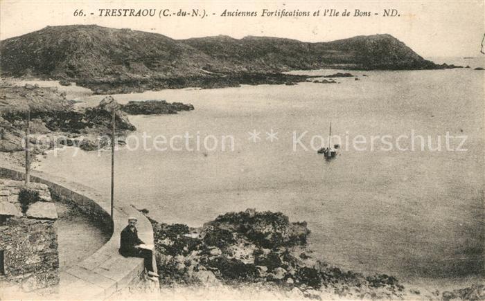 Trestraou Anciennes Fortifications et l’Ile de Bons